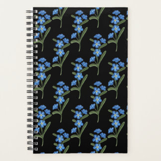 Oubliez-moi pas Flower Planner - Motif noir