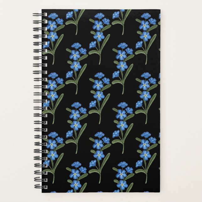 Oubliez-moi pas Flower Planner - Motif noir (Devant)