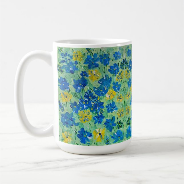 Oubliez-Moi-Pas La Mug De Café Floral (Gauche)