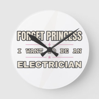 Oubliez Princesse, Électricienne — Horloge Murale