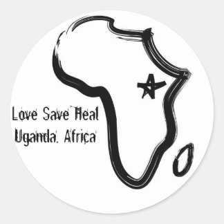 Ouganda, Afrique autocollant
