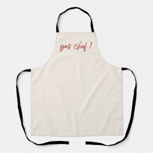 Oui Chef Tablier de Cuisine Drôle