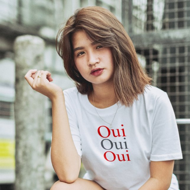 Oui chemise, t-shirt avec slogan français, t-shirt (Créateur téléchargé)