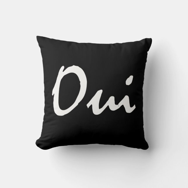 Oui - coussin décoratif (Recto)