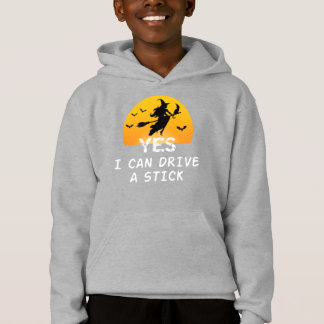 Oui ICan Drive A Stick T-Shirt Party Funny sorcièr