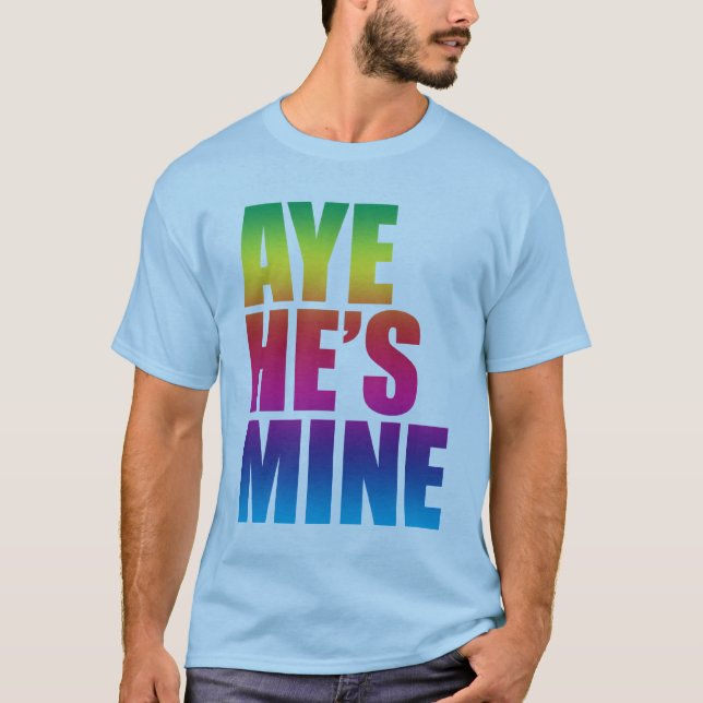 Oui il est T-shirt de la mine LGBT (Devant)