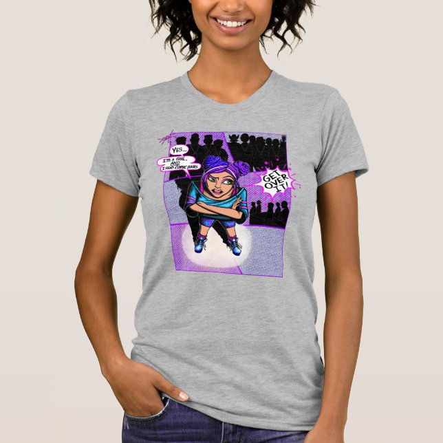 "Oui, je lis des bandes dessinées" T-shirt Girl’s  (Devant)