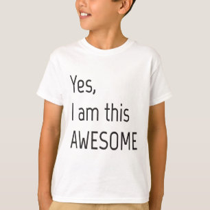 Oui, je suis ce T-shirt impressionnant d'enfants