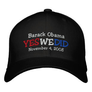 Oui nous avons fait le casquette brodé par Barack