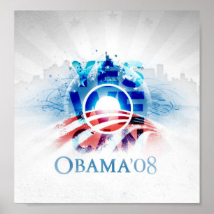 OUI NOUS POUVONS - affiche d'Obama '08