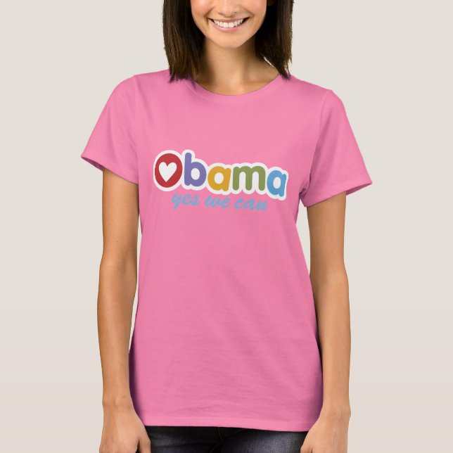 Oui, nous pouvons Obama T-shirt (Devant)