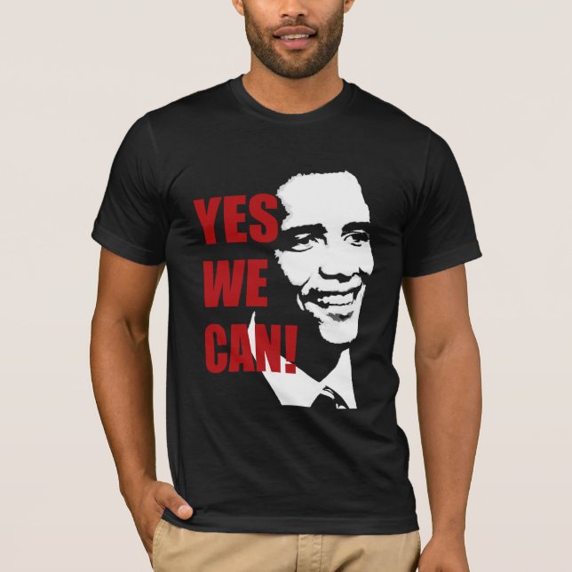 Oui nous pouvons T-shirt de Barack Obama (Devant)
