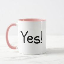 Oui ! ou Non ! Mug de café de décision humoristiqu