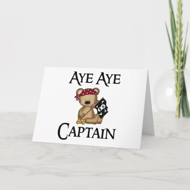 Oui oui carte pour notes de pirate d'ours de (Devant)