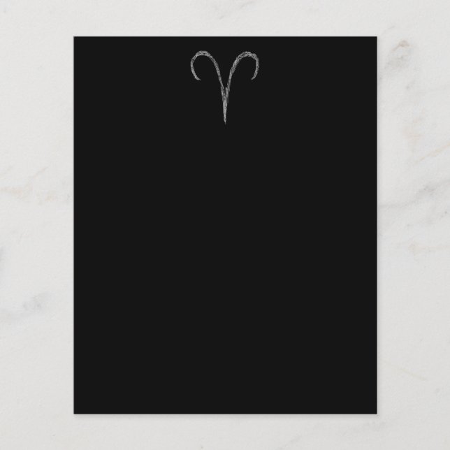 Oui. Panneau astrologie zodiaque. Noir. (Devant)