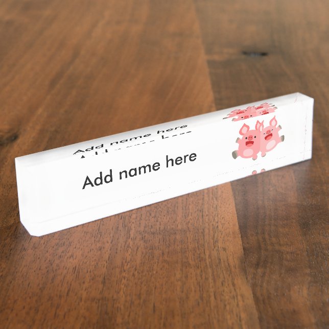 OUI ! ! Portes de dessin mignonnes Nom Plaque (Taille)