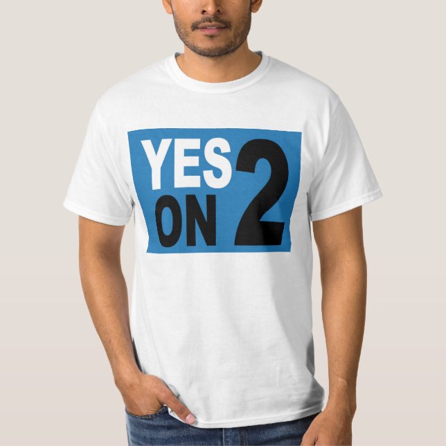 Oui sur 2 hommes de T-shirt grands (Devant)