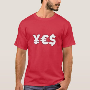 OUI T-shirt de l'euro (dollar de Yens)
