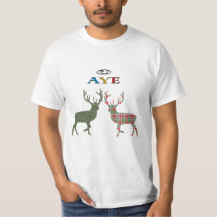 Oui T-shirt écossais de mâle de tartan de