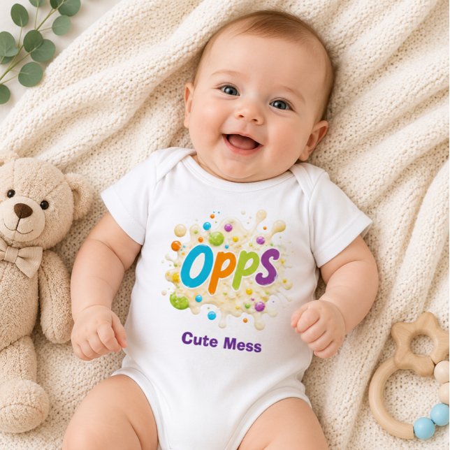 Oups ! Body bébé Cute Mess (Créateur téléchargé)