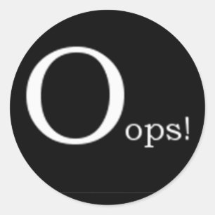 Oups ! stickers & autocollants ronds