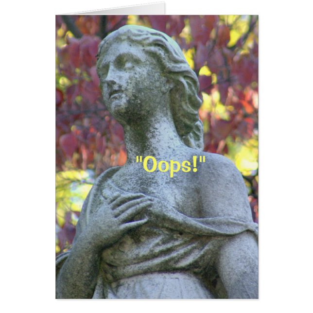""OUPS ! WARDROBE MALFONCTION" APOLOGIE HUMOREUSE (Devant)