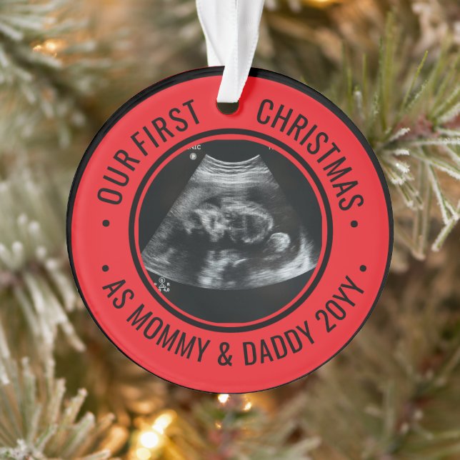 Our First Christmas as Parents Ultrasound (Arbre)