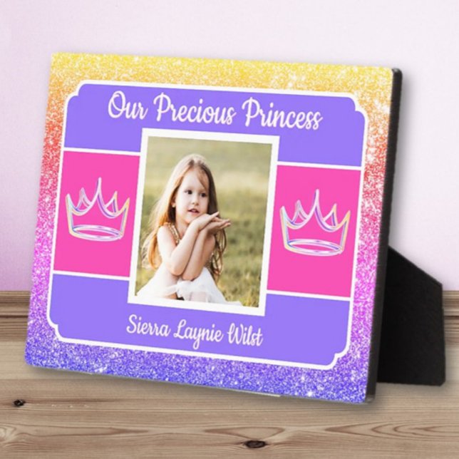 Our Princess photo Tabletop Plaque with Easel (Créateur téléchargé)