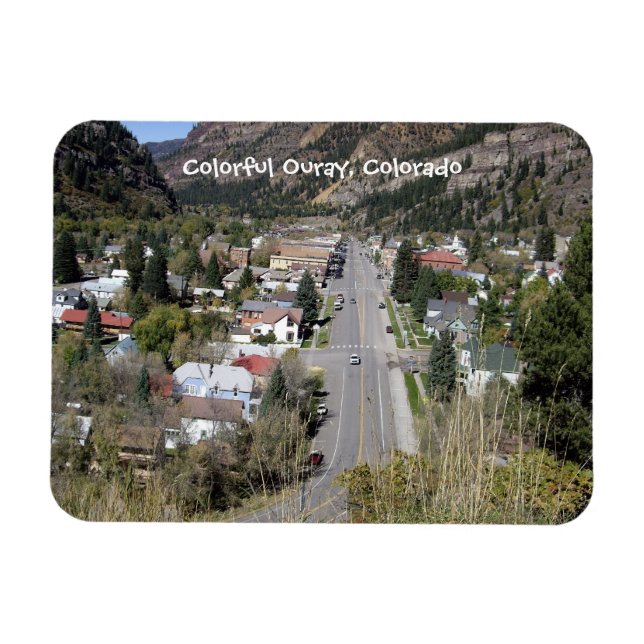 Ouray coloré, Magnet du Colorado (Horizontal)