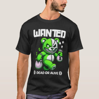 Ours à gangster "RECHERCHÉ" - T-shirt Déplaisant e