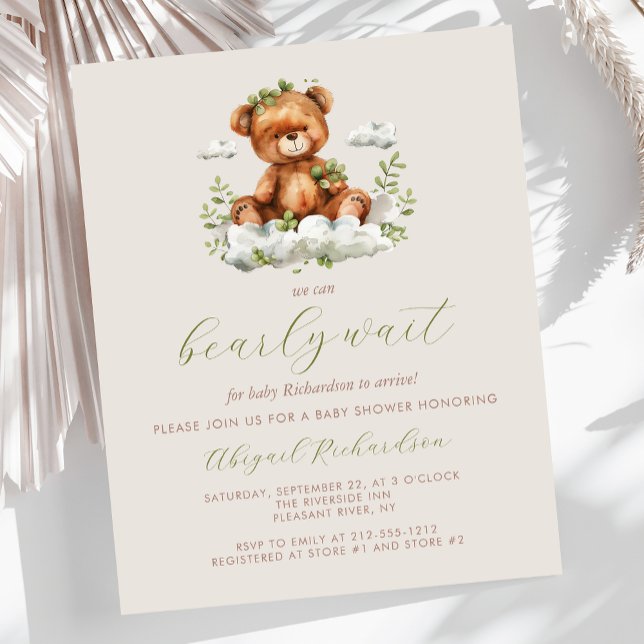 Ours à petit budget attend l'ours vert neutre Baby (Créateur téléchargé)