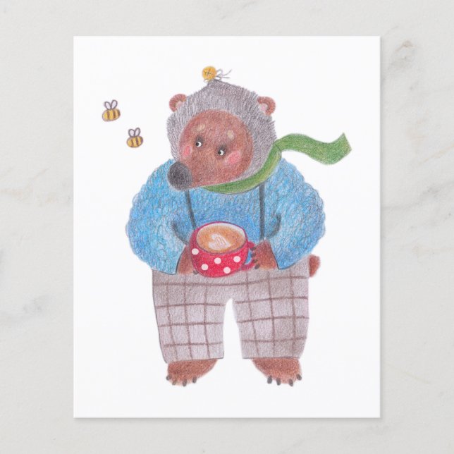 Ours, abeilles et cappuccino (Devant)