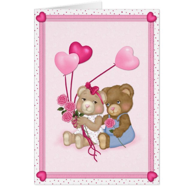 Ours amoureux - blanc à l'intérieur (Devant)