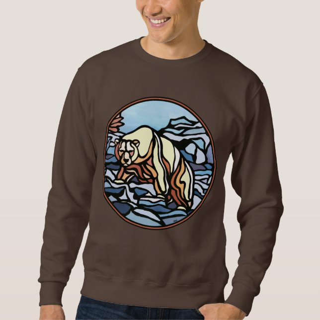 Ours Art Sweatshirt Unisex Chemises d'ours natives (Devant)