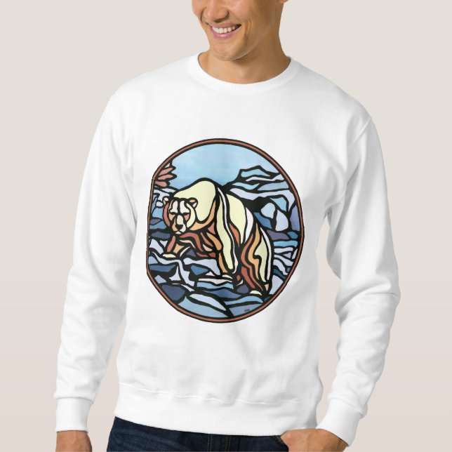 Ours Art Sweatshirt Unisex Chemises d'ours natives (Devant)