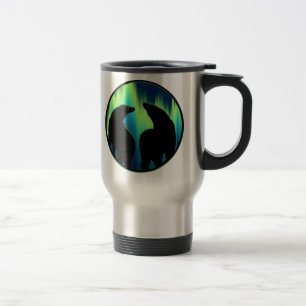 Ours Art Travel Mug Art Amérindien Bear Cups Mugs
