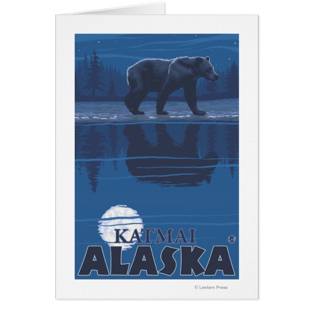 Ours au clair de lune - Katmai, Alaska (Devant)