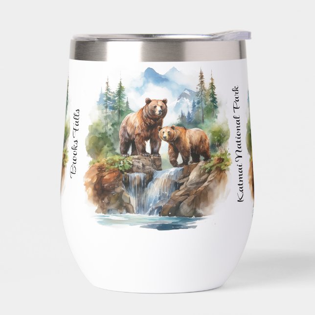 Ours au parc national de Katmai (Gauche)