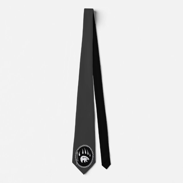 Ours autochtone Art Cravates Tribal Ours Claw Ceck (Devant)