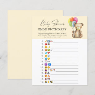 Ours avec ballons \ Jeu de pictionary Emoji