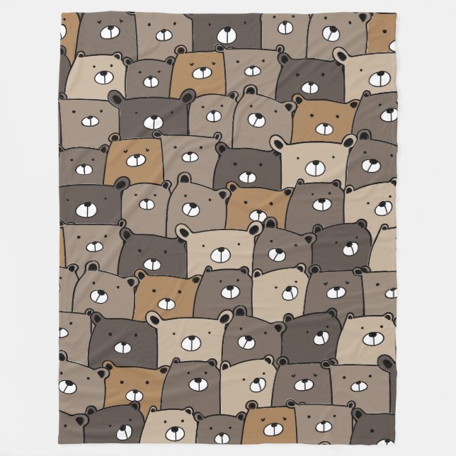 Ours Avec Moi 60x80 Couverture en polaire (Devant)