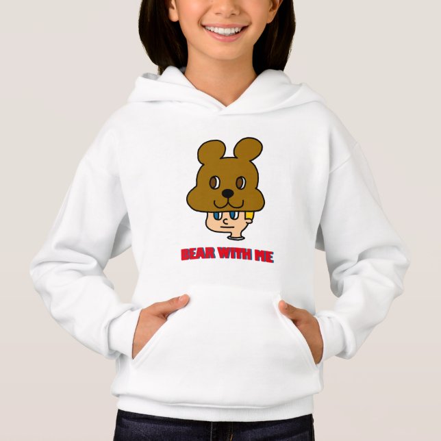 Ours avec moi Sweat - shirt à capuche (Devant)