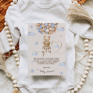 Ours Ballons Bearly Wait Garçon douche Merci