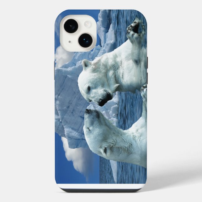 OURS BLANCS Coque Case-Mate iPhone 14 (Verso)