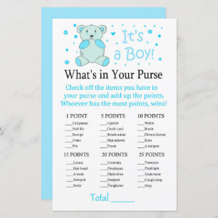 Ours bleu Qu'y a-t-il dans votre sac à main