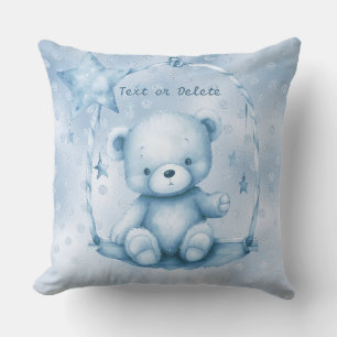 Ours bleu Teddy Jeu oreiller