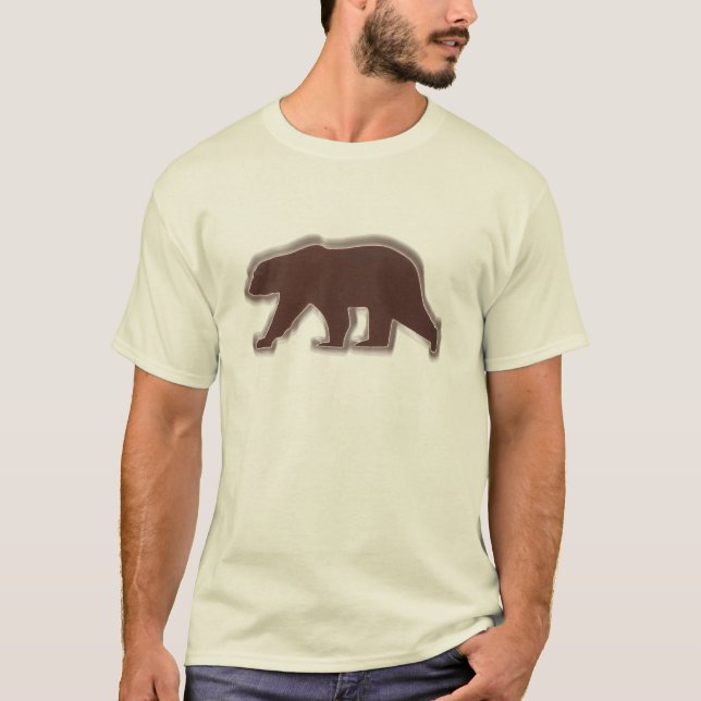 Ours Brown - T-shirt couleur personnaliser (Devant)