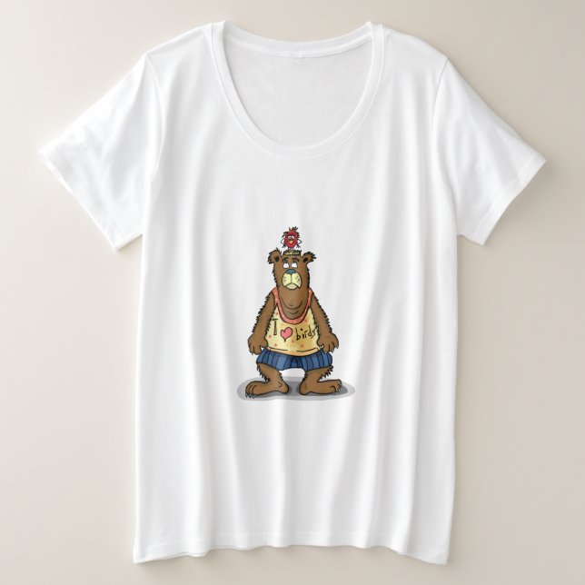 Ours brun de dessin animé debout sur ses pattes ar (Design devant)