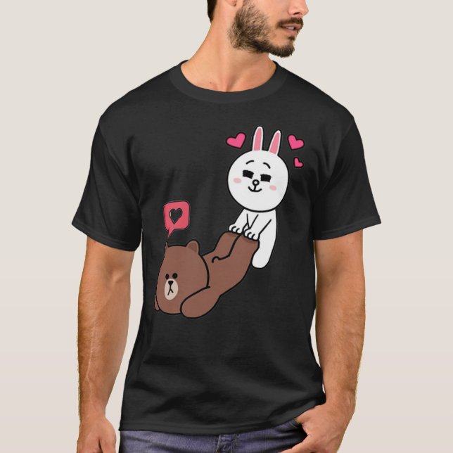 ours brun et cône T-shirt classique (Devant)