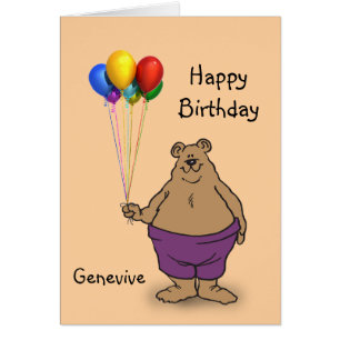 Ours cales Ballons d'anniversaire personnalisation
